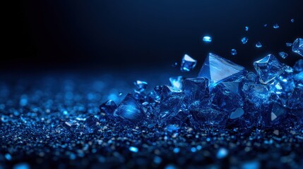 Shattered Sapphire Crystals
