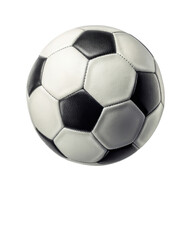 Soccer ball sport leather black white equipment game isolated classic black white leather soccer ball sport equipment game object transparency