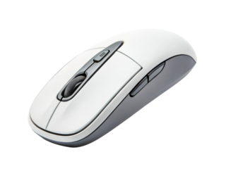 Wireless mouse computer mouse white mouse office accessory ergonomic design technology gadget peripheral scroll wheel modern style Sleek white