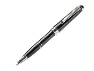 Black pen metal pen luxury pen ballpoint pen office supply writing instrument silver detail stationery clip elegant design Black pen metal pen