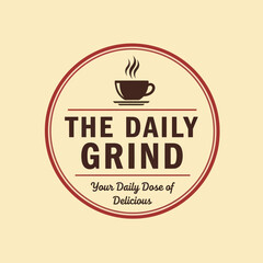 Coffee Cup Logo Design for Cafe.