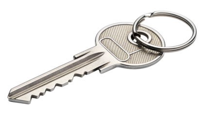 simple key isolated on transparent background