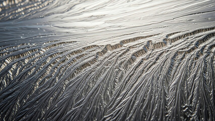 Ice Patterns on Textured Surface