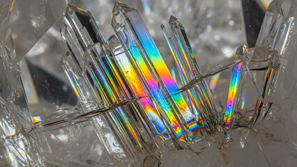 Crystal Shards with Rainbow Light