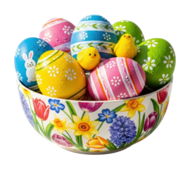 Easter egg decorating ideas home collection festive isolated on transparent background