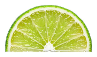 Slicing fresh lime for drinks and culinary delights kitchen food isolated on transparent background