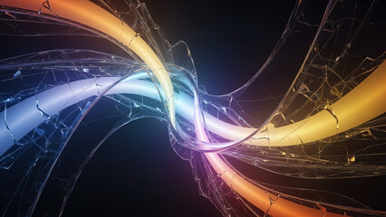 Abstract Light Waves Intertwine