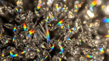 Crystal Shards with Rainbow Light