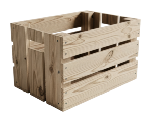 Wooden crate assembly workshop warehouse diy guide isolated on transparent background