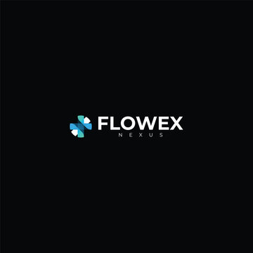 Gradient Modern Abstract Flower Logo Design