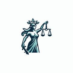 Femida Goddess Law Logo