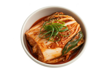 Kimchi isolated on transparent background