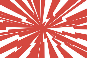 Fototapeta premium Radiant Red Jagged Burst Graphic