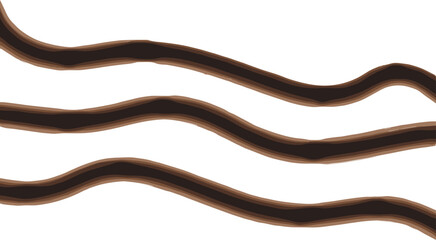 Bacon, strip, wavy, cooked, stylized, food, abstract, brown, texture, horizontal, crispy, meat, illustration, design, snack, breakfast, culinary, graphic, pork, pattern