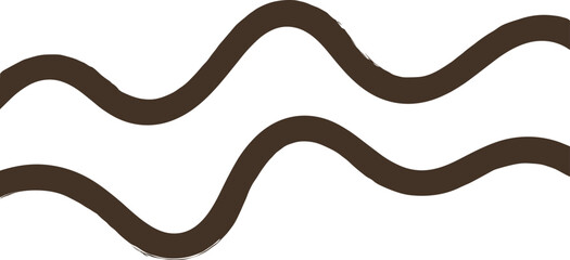 Wavy, line, parallel, abstract, brown, fluid, motion, symbol, design, graphic, flow, sinusoidal, smooth, minimal, concept, signage, water, diagram, illustration, background