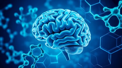 Brain technology artificial intelligence science concept
