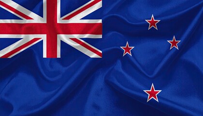 A blue flag with the Union Jack and four red stars