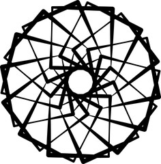 Square line shapes. Geometric elements