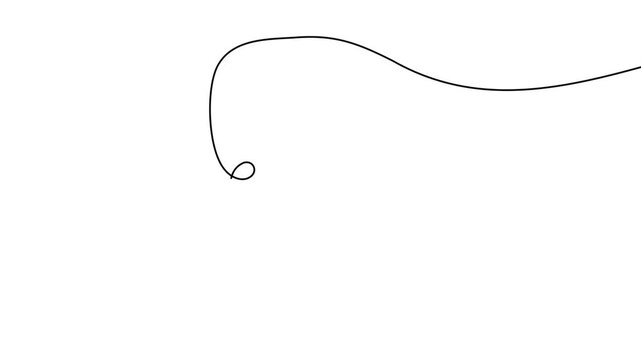Pizza icon continuous one line drawing single art food slice 4k animation video