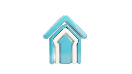 House Icon with Arrow Up: Growth Concept