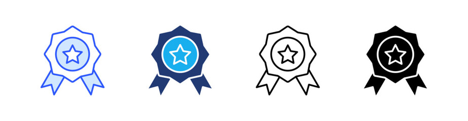 Quality Multiple Style Icon Set Vector 