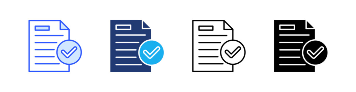 Conclusion Multiple Style Icon Set Vector 