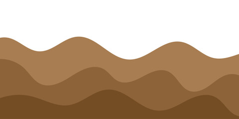 abstract creative brown wave shape background design.