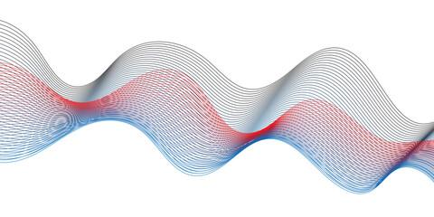 abstract creative minimalist colored blend wave line design for card, poster, background.