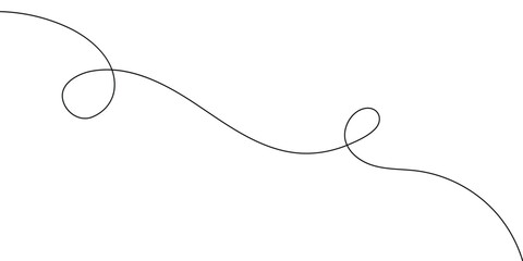 abstract creative minimalist curly line design for card, poster, background.