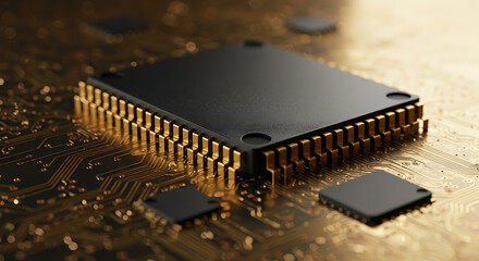 Central processing unit on circuit board