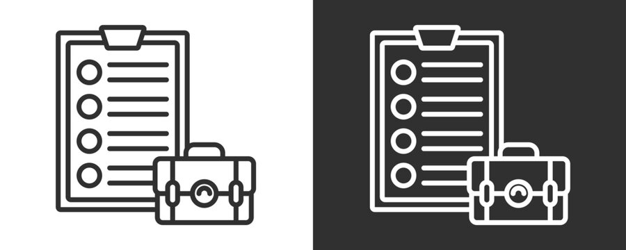 Role Requirement Icon Set Vector Collection Isolated In Black And White