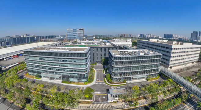 Aerial photography of Honor Intelligent Manufacturing Industrial Park in Pingshan District, Shenzhen, Guangdong Province