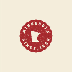 Minnesota Vintage State Badge