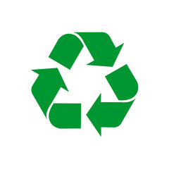 Obraz premium Green Recycling Symbol Eco Friendly Logo.