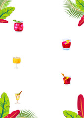 Bar and restaurant menu template