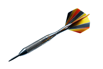 Close-up of a Dart on a Black Background