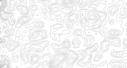 Topographic contour lines. Seamless pattern with lines Topographic map. Geographic mountain relief diagram line wave carve pattern.   © Mst