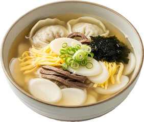 Tteokguk Korean Rice Cake Soup : 떡국