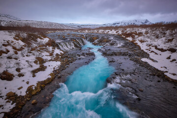 Bruarfoss in winter