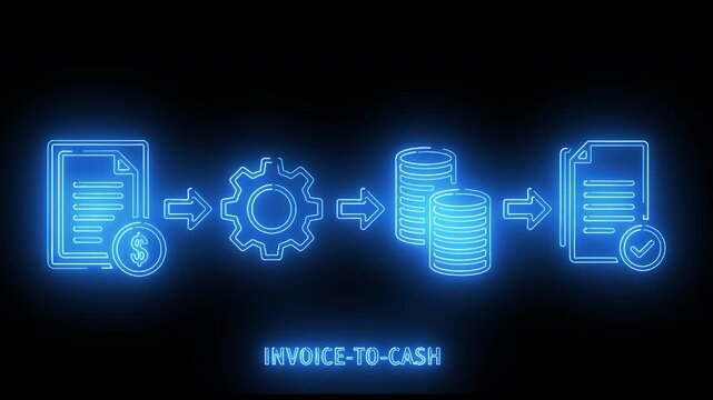 Invoice To Cash Financial Workflow With Automated Processing