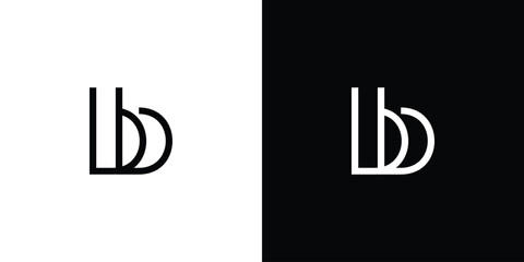 Modern and simple B letter logo design