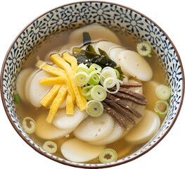 Tteokguk Korean Rice Cake Soup : 떡국