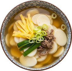 Tteokguk Korean Rice Cake Soup : 떡국