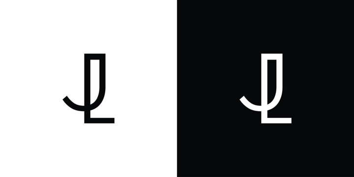 Simple and modern JL letter logo design