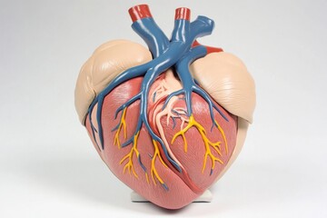 Detailed anatomical model of the human heart for medical education and scientific study