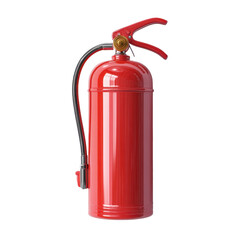A red fire extinguisher for safety measures in emergencies. or transparent background
