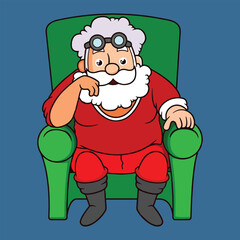 cartoon santa claus