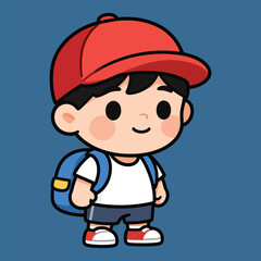 cartoon boy in blue jeans