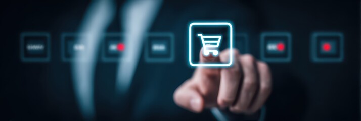 AI powered interactive online seller dashboard tracking review progress planning decision, neon UI