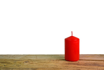 candle red no flame emtpy backround xmas christmas